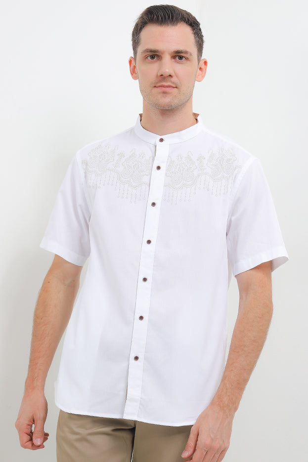 Cardinal Kemeja Koko Lengan Pendek F0389P08A