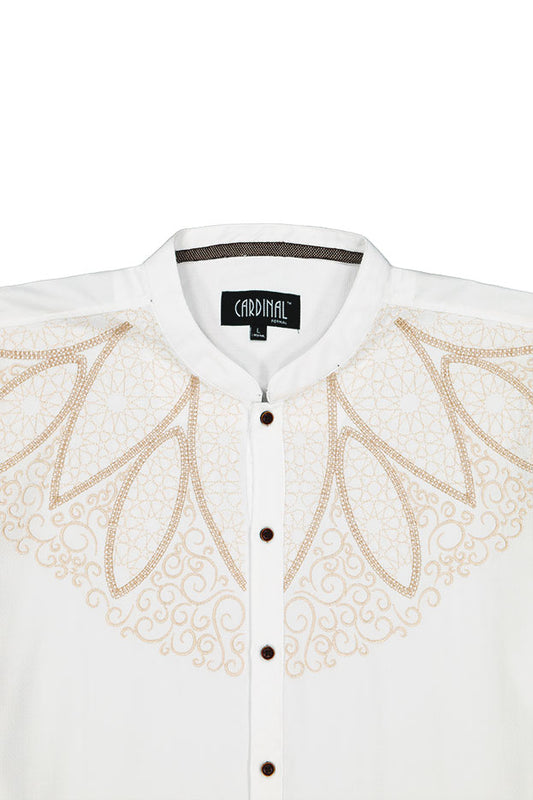 CARDINAL FORMAL KOKO SHIRT 46 (WHITE)