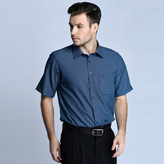 CARDINAL FORMAL SHORT SLEEVE SHIRT 1 (NAVY)