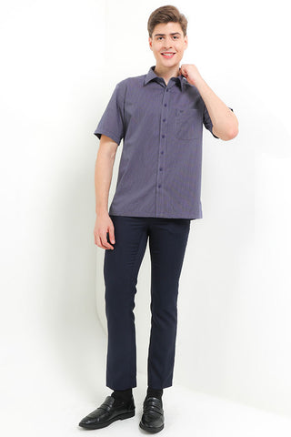 Cardinal Kemeja Lengan Pendek Semi Fit Pria F2428P02E