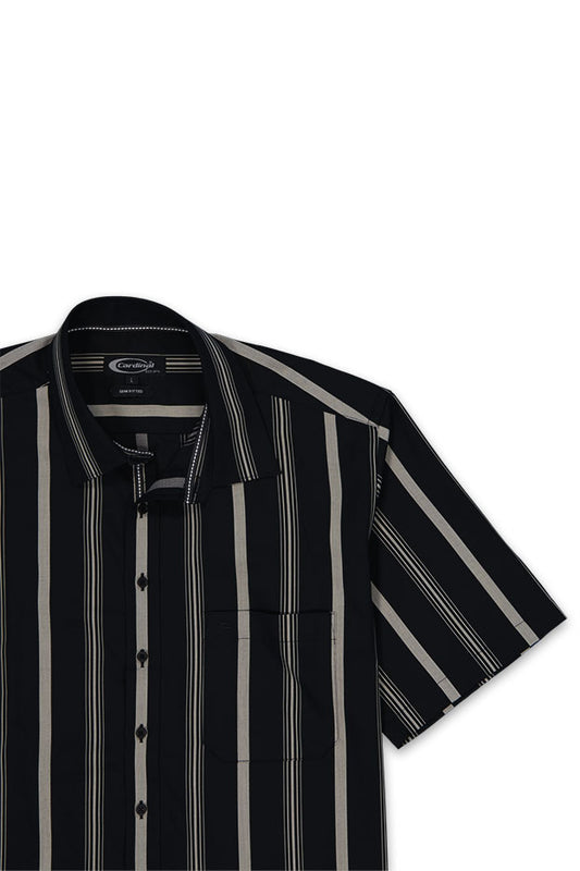 Cardinal Kemeja Lengan Pendek Semi Fit Pria F2434P01A