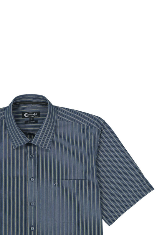 Cardinal Kemeja Lengan Pendek Semi Fit Pria F2447P04B