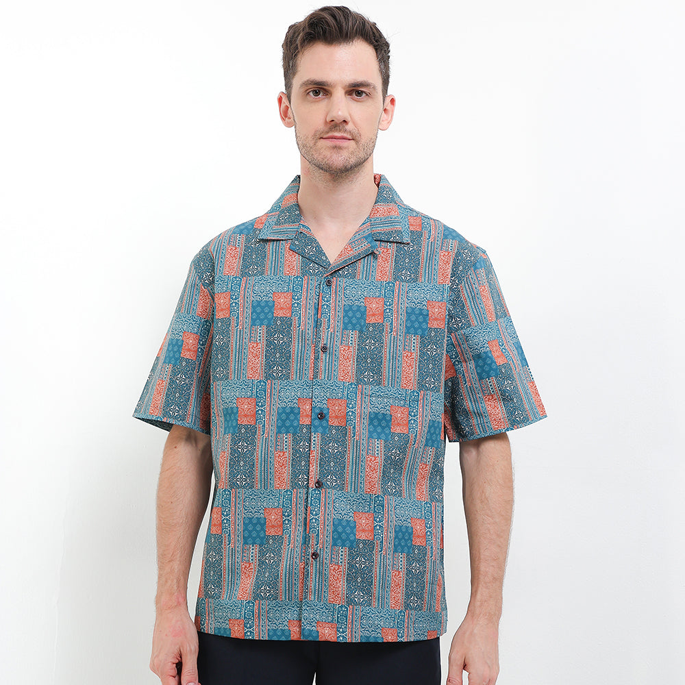 Cardinal Kemeja Lengan Pendek Semi Fit Pria F2451P02H