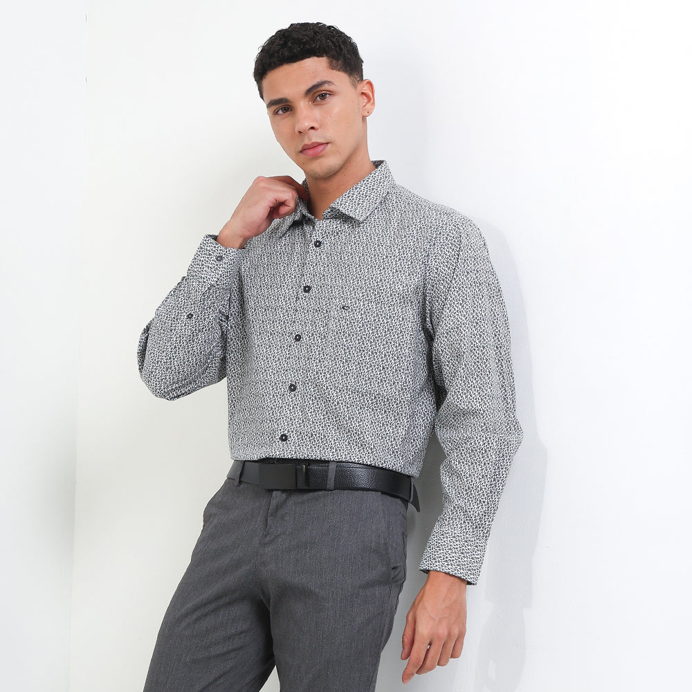 Cardinal Kemeja Lengan Panjang Semi Fit Pria F7206J01A