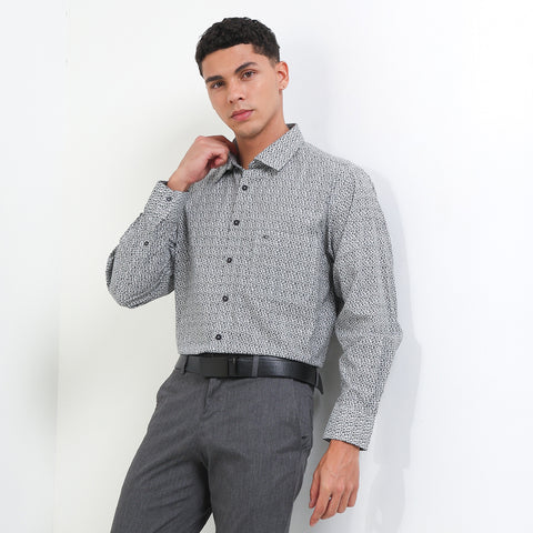 Cardinal Kemeja Lengan Panjang Semi Fit Pria F7206J01A