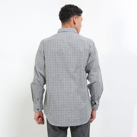 Cardinal Kemeja Lengan Panjang Semi Fit Pria F7206J01A
