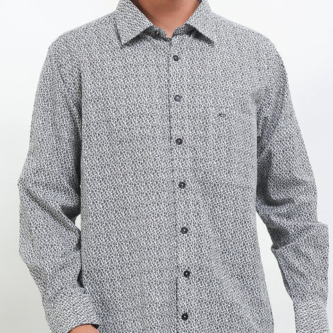 Cardinal Kemeja Lengan Panjang Semi Fit Pria F7206J01A