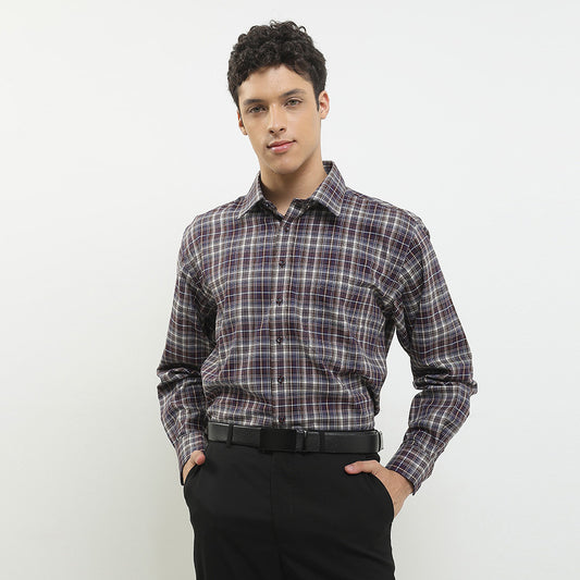 Cardinal Kemeja Lengan Panjang Semi Fit Pria F0005J03C