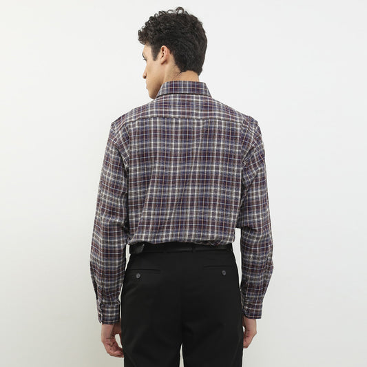 Cardinal Kemeja Lengan Panjang Semi Fit Pria F0005J03C