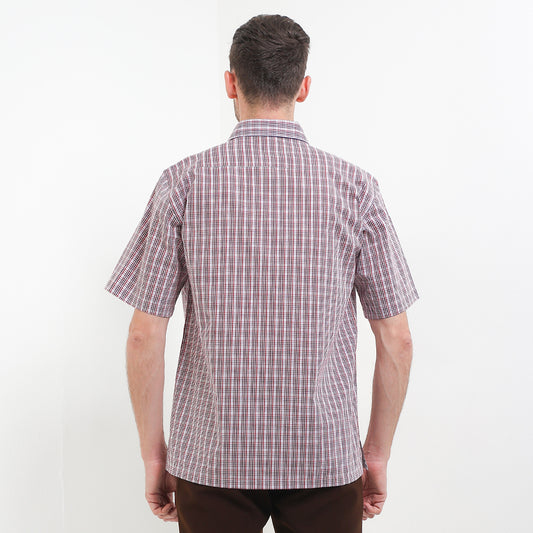 Cardinal Kemeja Lengan Pendek Semi Fit Pria F0006P11B