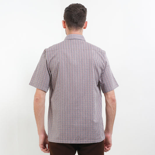 Cardinal Kemeja Lengan Pendek Semi Fit Pria F0007P03B