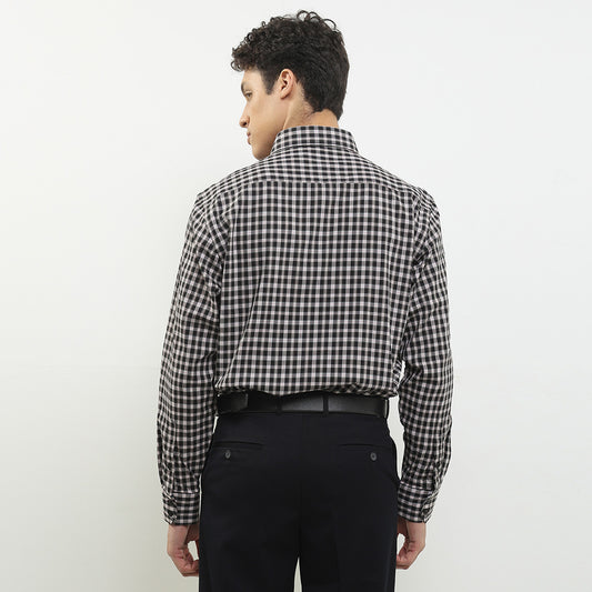 Cardinal Kemeja Lengan Panjang Semi Fit Pria F0010J01A