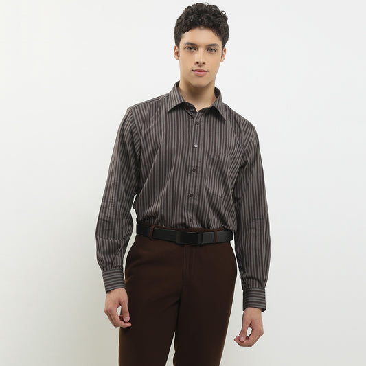 Cardinal Kemeja Lengan Panjang Semi Fit Pria F0012J04D