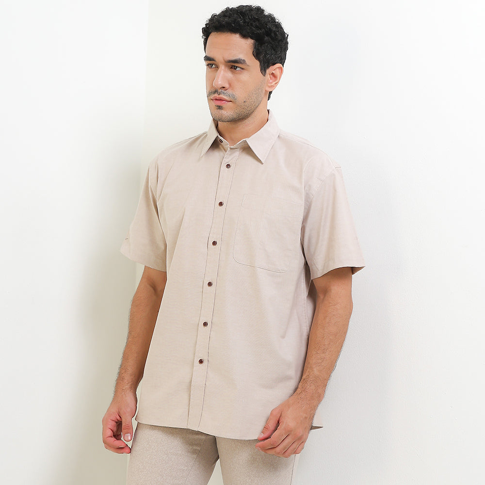 Cardinal Kemeja Lengan Pendek Relaxed Pria F0001P03A