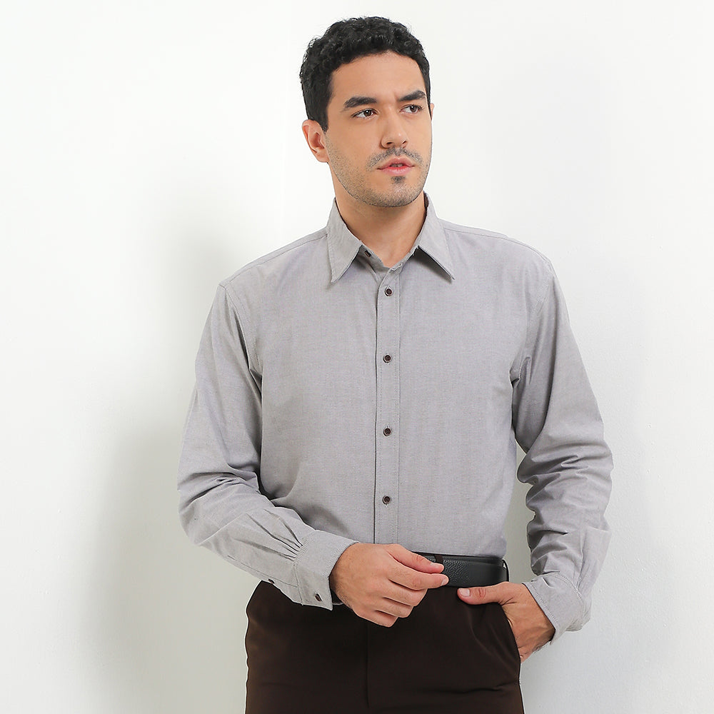 Cardinal Kemeja Lengan Panjang Relaxed Pria F0002J04H