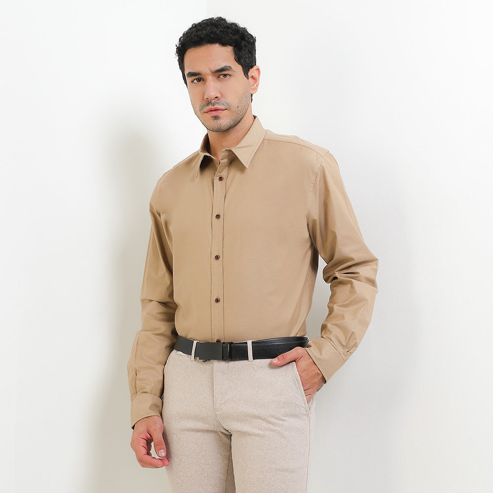 Cardinal Kemeja Lengan Panjang Relaxed Pria F0003J03E