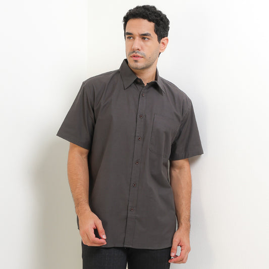 Cardinal Kemeja Lengan Pendek Relaxed Pria F0005P04A