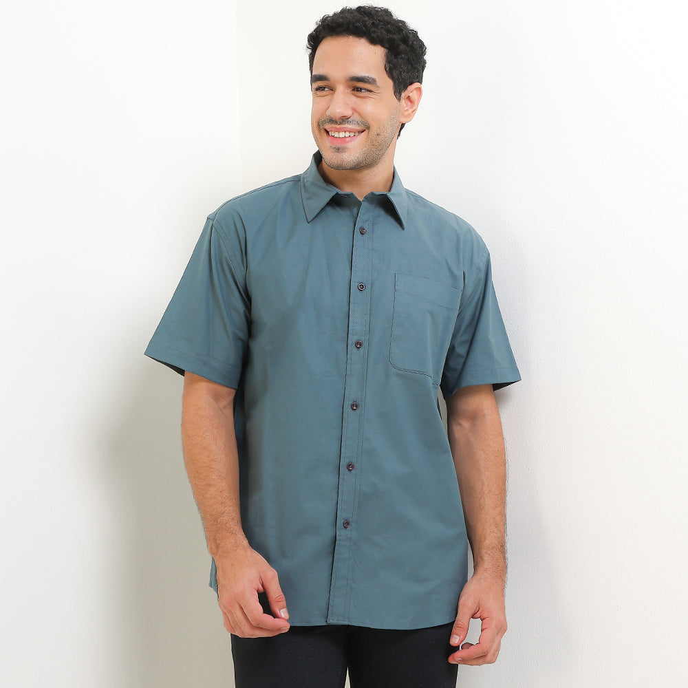 Cardinal Kemeja Lengan Pendek Relaxed Pria F0006P02E