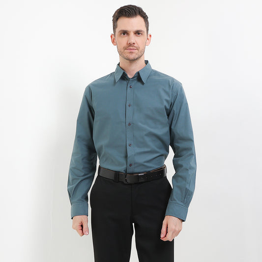 Cardinal Kemeja Lengan Panjang Relaxed Pria F0006J02E