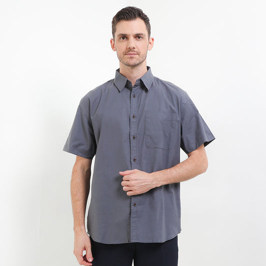 Cardinal Kemeja Lengan Pendek Relaxed Pria F0008P04B