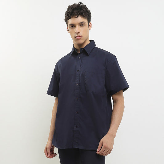 Cardinal Kemeja Lengan Pendek Relaxed Pria F0010P02F