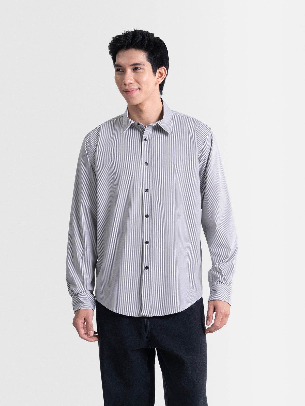 Cardinal Kemeja Lengan Panjang Relaxed Pria F0013J01A