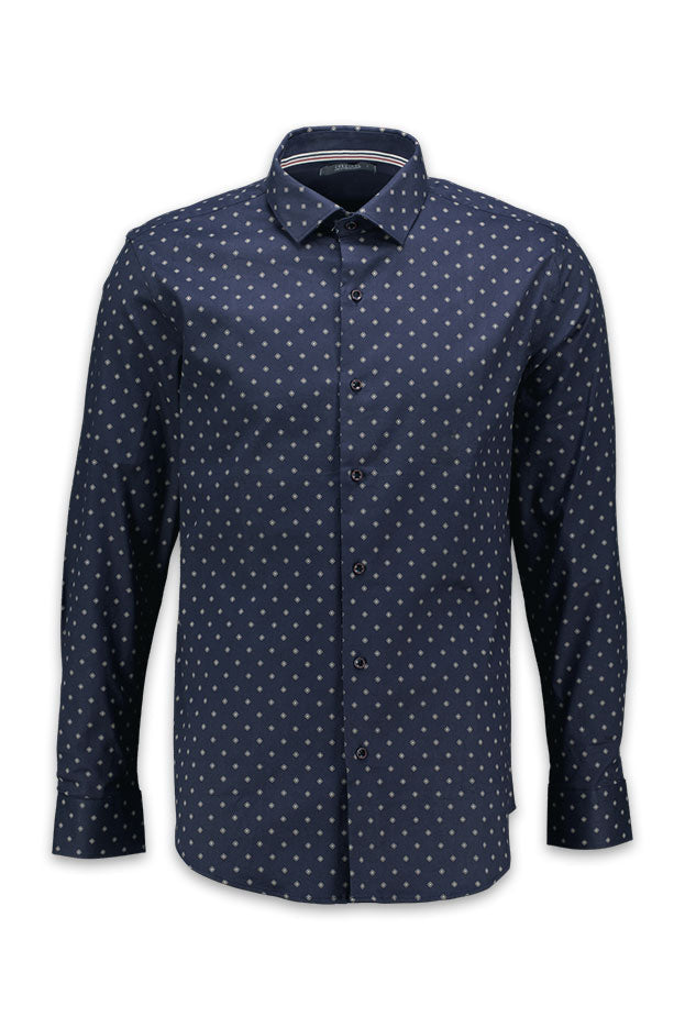 Cardinal Kemeja Lengan Panjang Slim Fit Pria F2331J02E