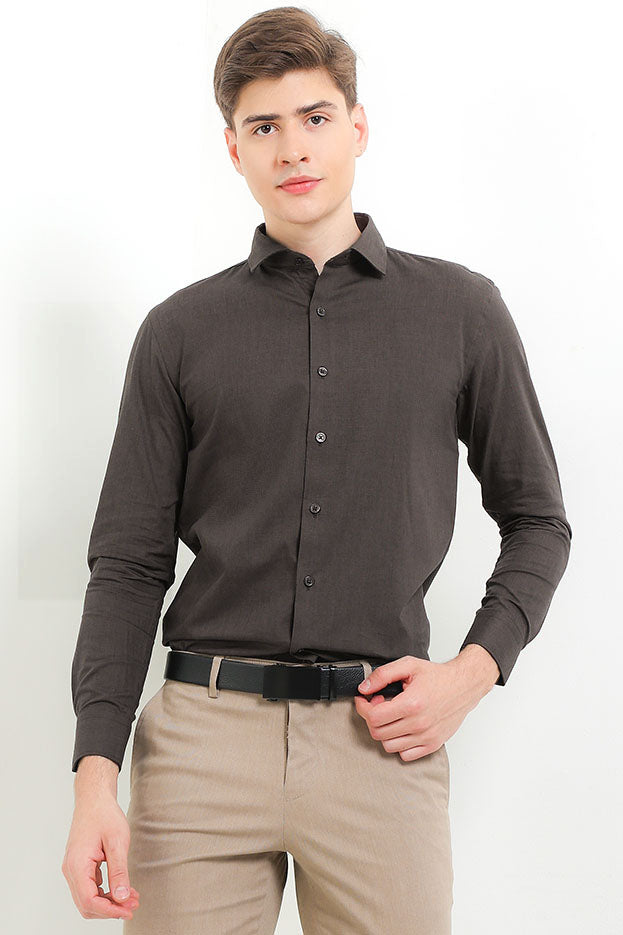 Cardinal Kemeja Lengan Panjang Slim Fit Pria F2348J03E