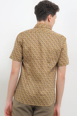 Cardinal Kemeja Lengan Pendek Slim Fit Pria F2453P03B