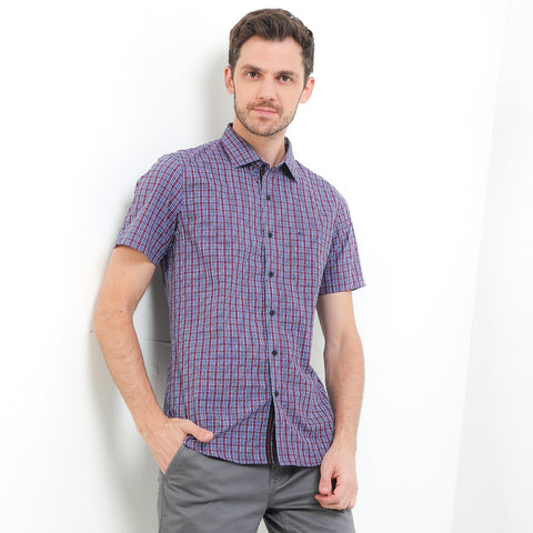 Cardinal Kemeja Lengan Pendek Slim Fit Pria F2585P02A