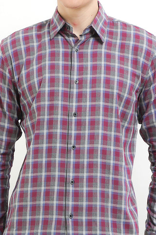 Cardinal Kemeja Lengan Panjang Slim Fit Pria F2624J04B