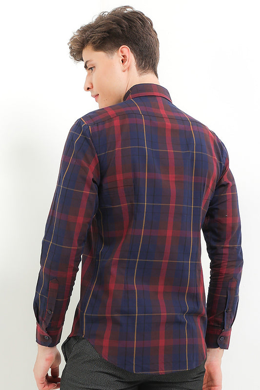Cardinal Men's Slim Fit Long Sleeve Shirt F2638J11F