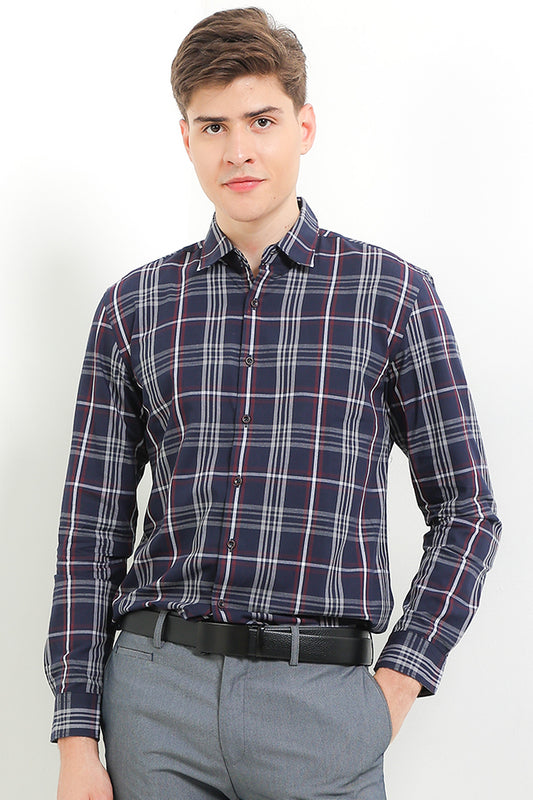 Cardinal Men's Slim Fit Long Sleeve Shirt F2641J02H