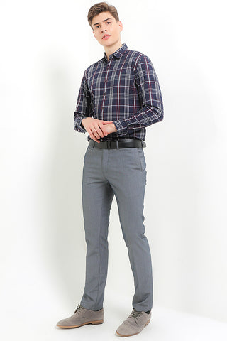 Cardinal Kemeja Lengan Panjang Slim Fit Pria F2641J02H