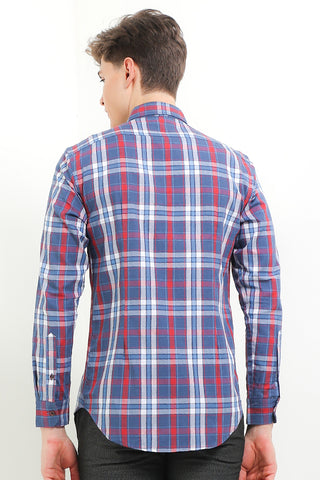 Cardinal Kemeja Lengan Panjang Slim Fit Pria F2642J02H