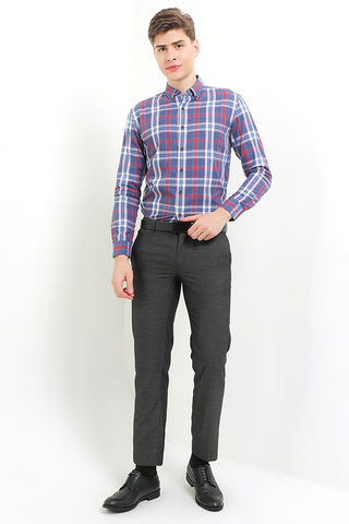 Cardinal Kemeja Lengan Panjang Slim Fit Pria F2642J02H