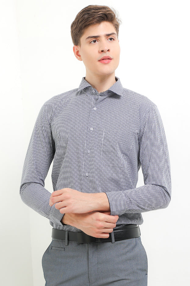 Cardinal Kemeja Lengan Panjang Slim Fit Pria F2661J04C