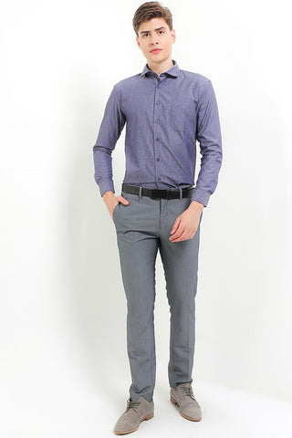 Cardinal Kemeja Lengan Panjang Slim Fit Pria F2662J02H