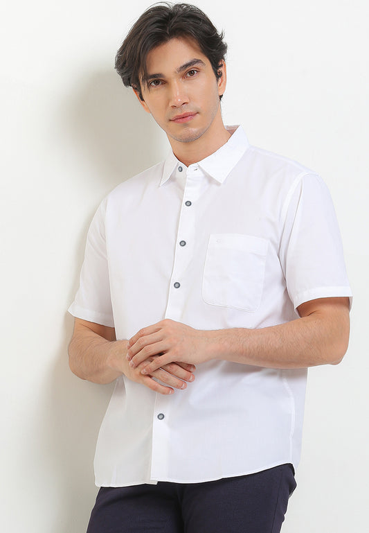Cardinal Kemeja Slim Fit Lengan Pendek Pria F2692P08A