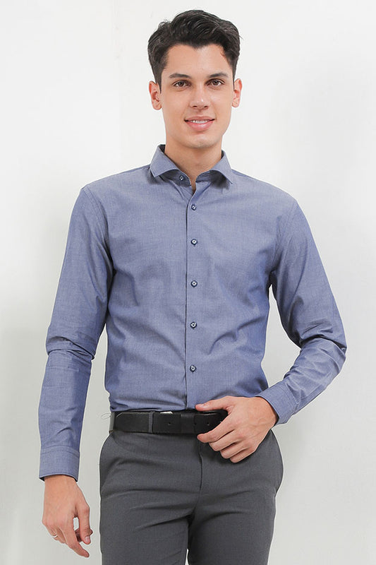 Cardinal Kemeja Lengan Panjang Slim Fit Pria F2730J02H