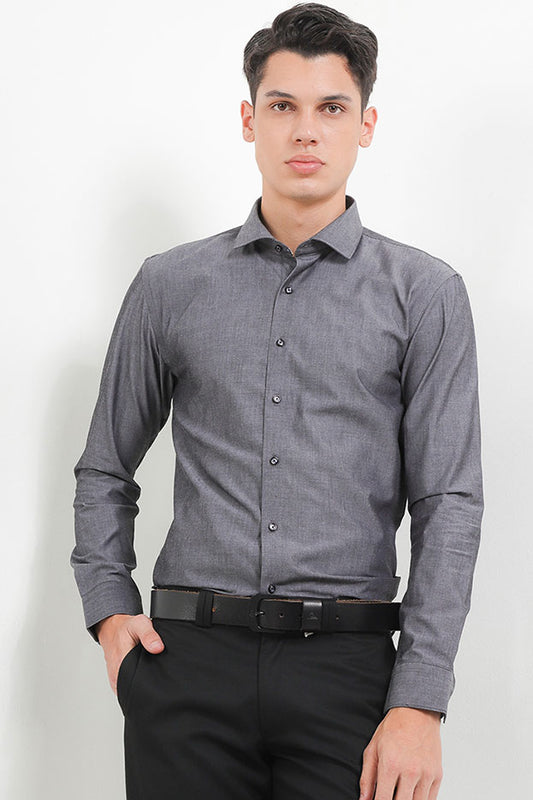 Cardinal Kemeja Lengan Panjang Slim Fit Pria F2732J04A