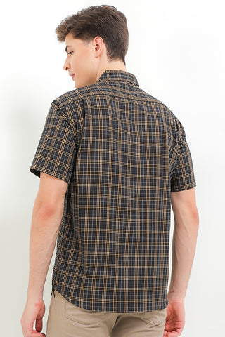 Cardinal Kemeja Lengan Pendek Slim Fit Pria F2737P03C