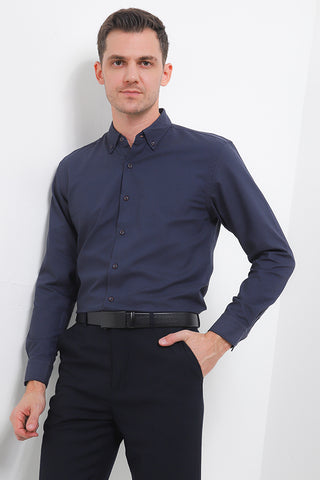 Cardinal Kemeja Lengan Panjang Slim Fit Pria F2742J02E