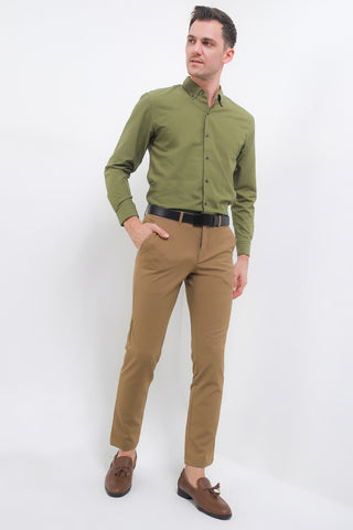 Cardinal Kemeja Lengan Panjang Slim Fit Pria F2745J06A