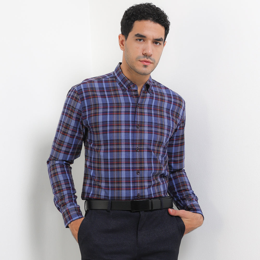Cardinal Kemeja Lengan Panjang Slim Fit Pria F2758J02E