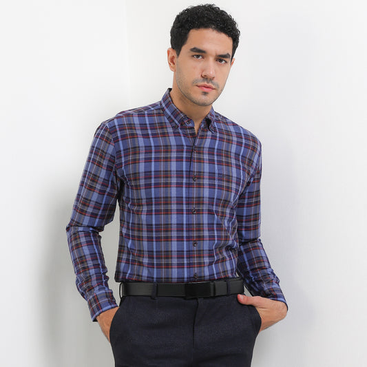 Cardinal Kemeja Lengan Panjang Slim Fit Pria F2758J02E