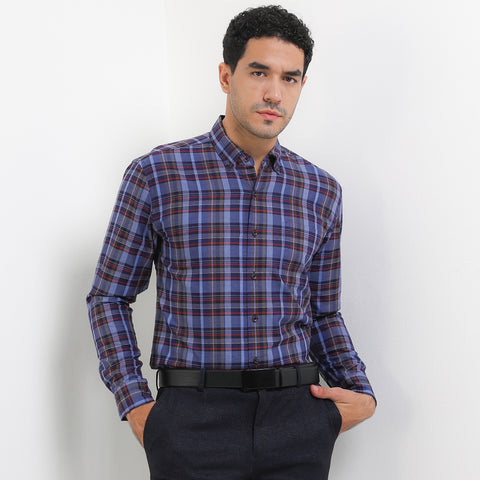 Cardinal Kemeja Lengan Panjang Slim Fit Pria F2758J02E