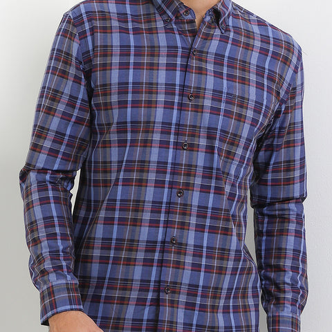 Cardinal Kemeja Lengan Panjang Slim Fit Pria F2758J02E