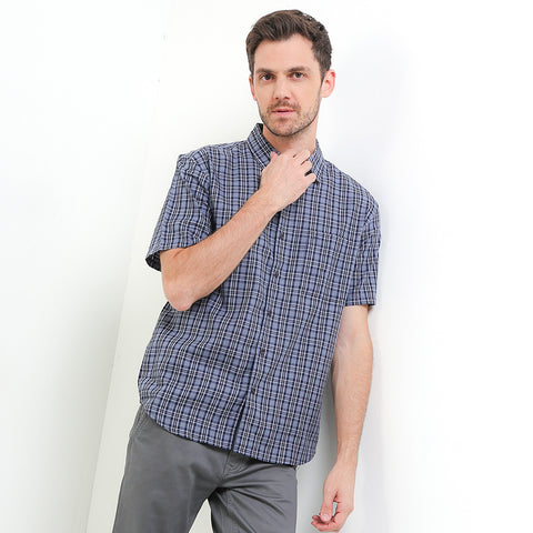 Cardinal Kemeja Lengan Pendek Slim Fit Pria F2759P04B
