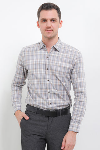 Cardinal Kemeja Lengan Panjang Slim Fit Pria F2765J04C